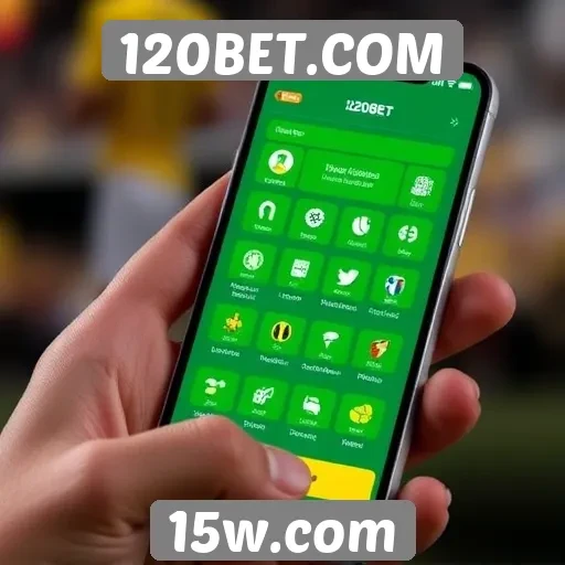 Funcionalidade do aplicativo móvel de 120BET.COM